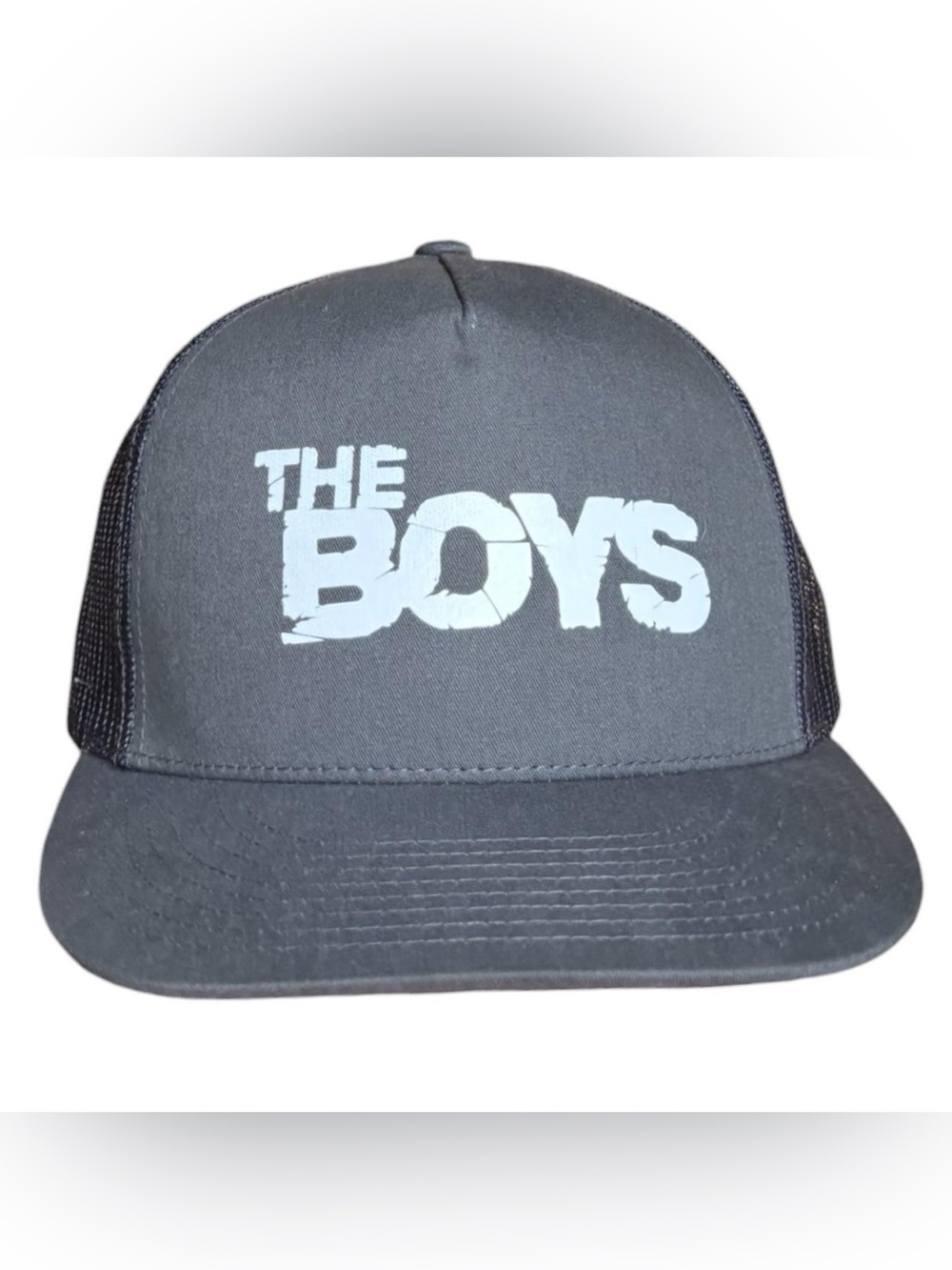 The Boys TV Show Promo SnapBack Trucker Hat Cap Grey Rare Homelander Butcher